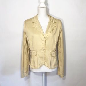 Twenty / Twenty Tan Cotton Jacket with Lace trim